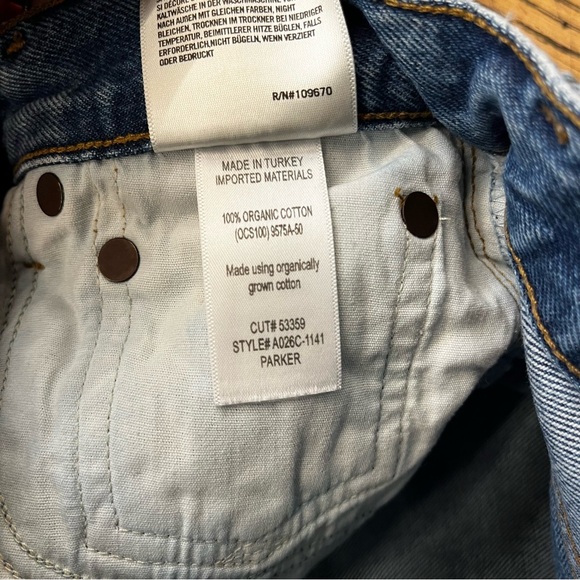 Agolde Parker jean shorts size 25 - Picture 8 of 9